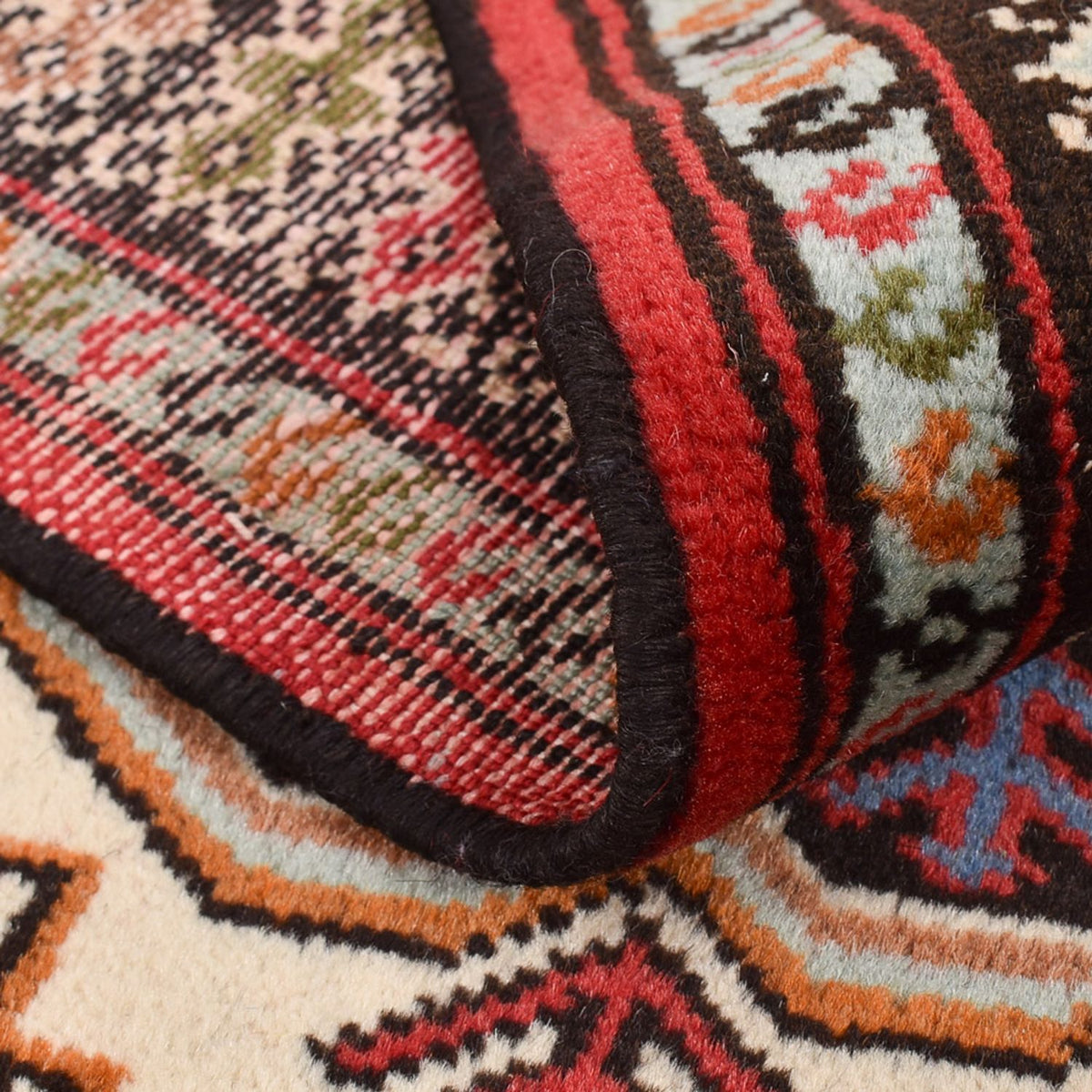 Runner Turkaman Rug - 283 x 85 cm - red