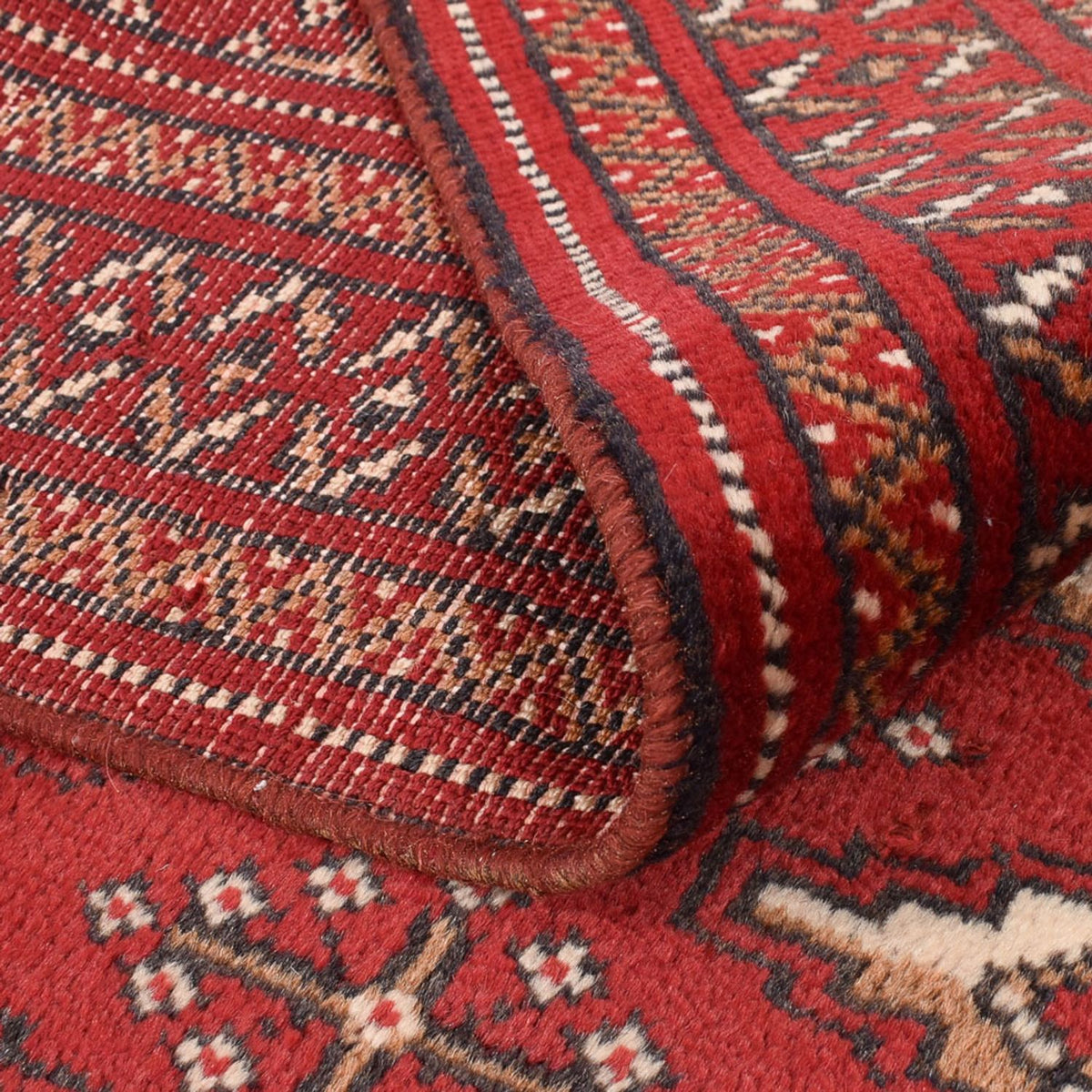 Runner Turkaman Rug - 274 x 96 cm - red