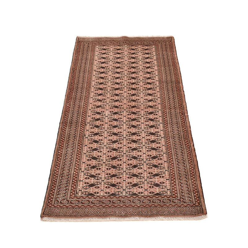 Runner Turkaman Rug - 193 x 83 cm - light red
