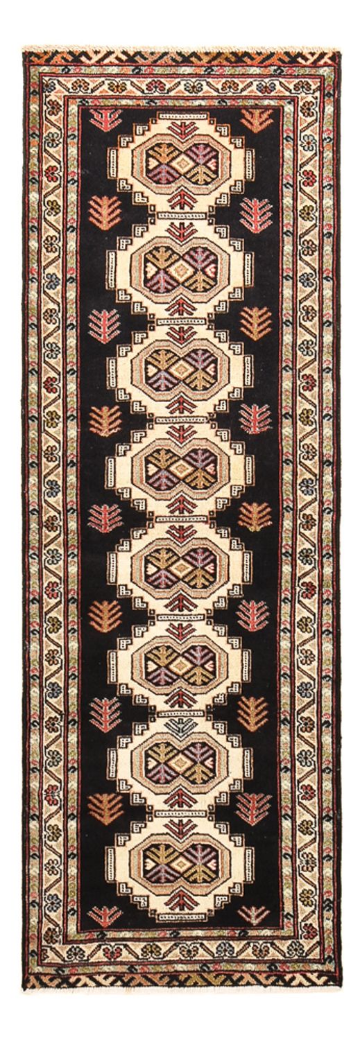 Runner Turkaman Rug - 187 x 63 cm - dark blue