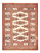 Turkaman Rug - 120 x 92 cm - light red