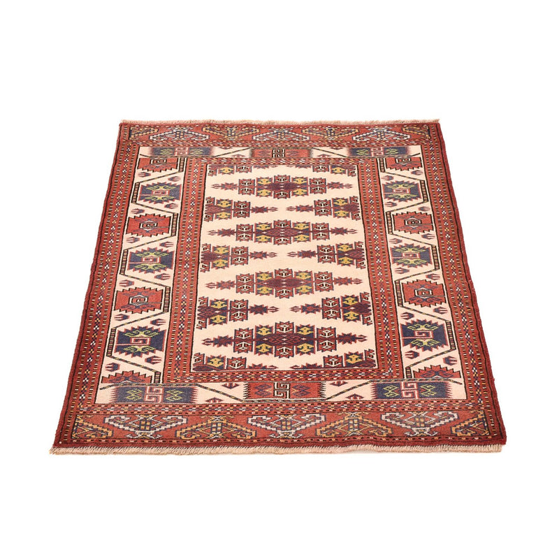 Turkaman Rug - 120 x 92 cm - light red