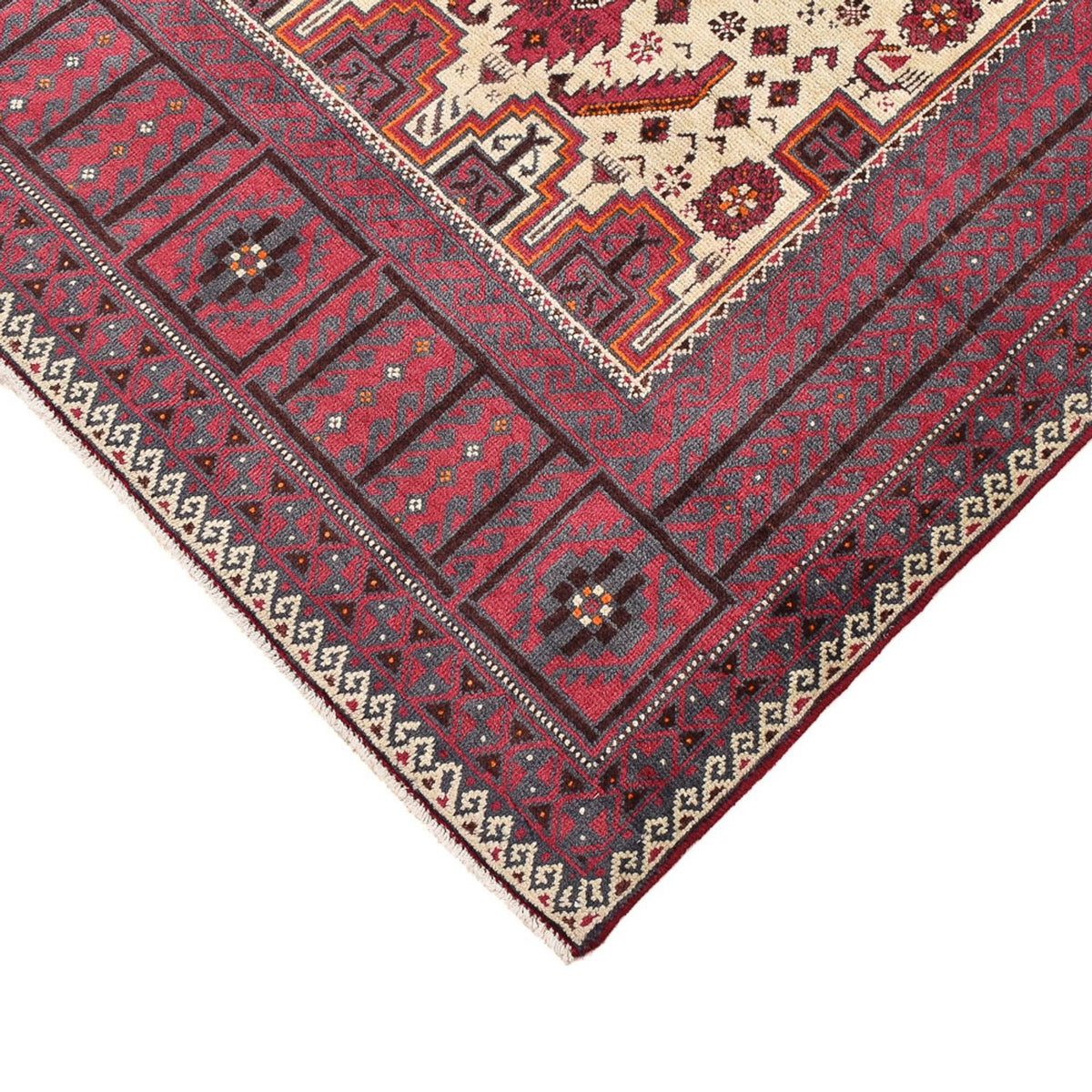 Runner Belutsch Rug - 198 x 102 cm - purple