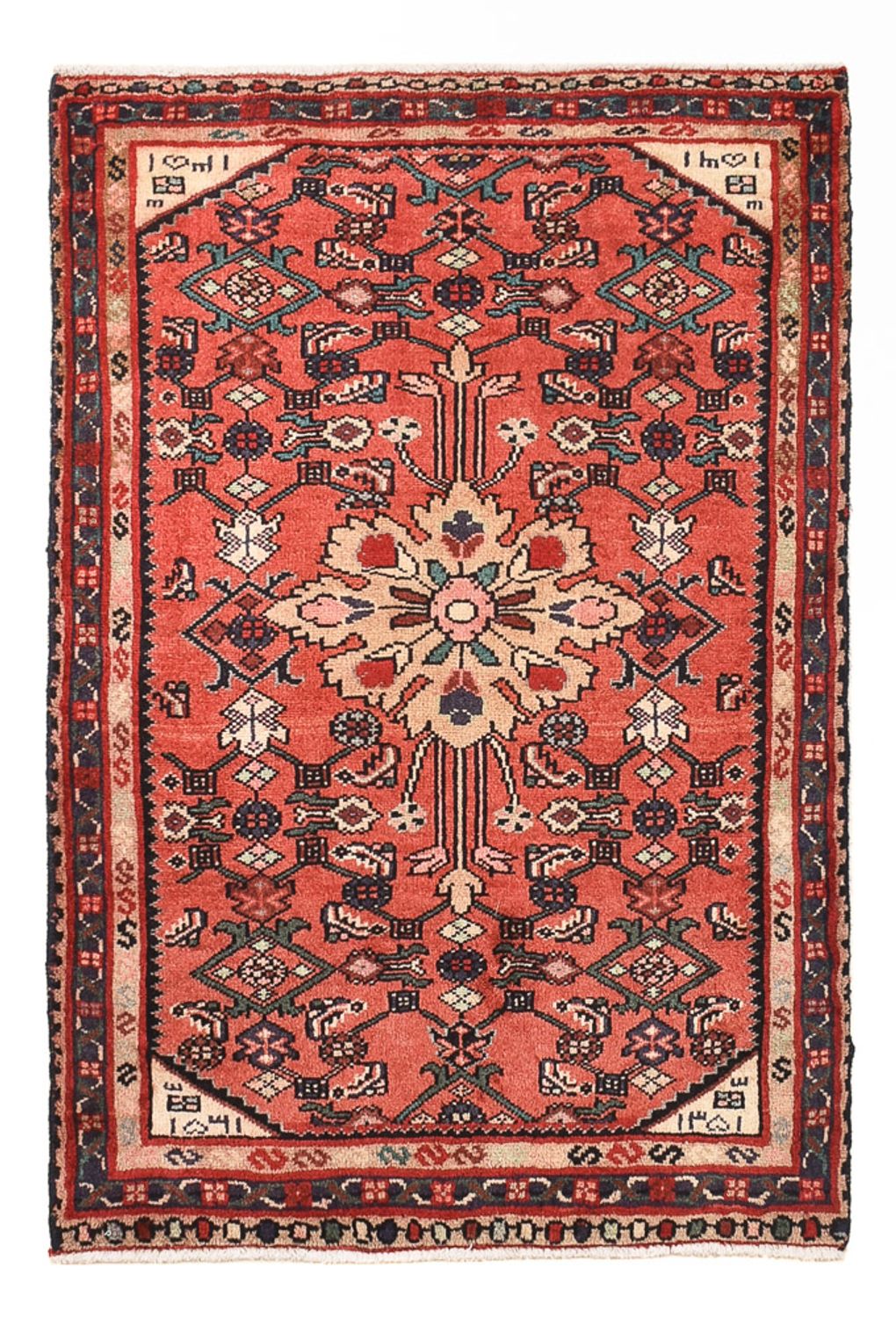 Perser Rug - Nomadic - 88 x 62 cm - red