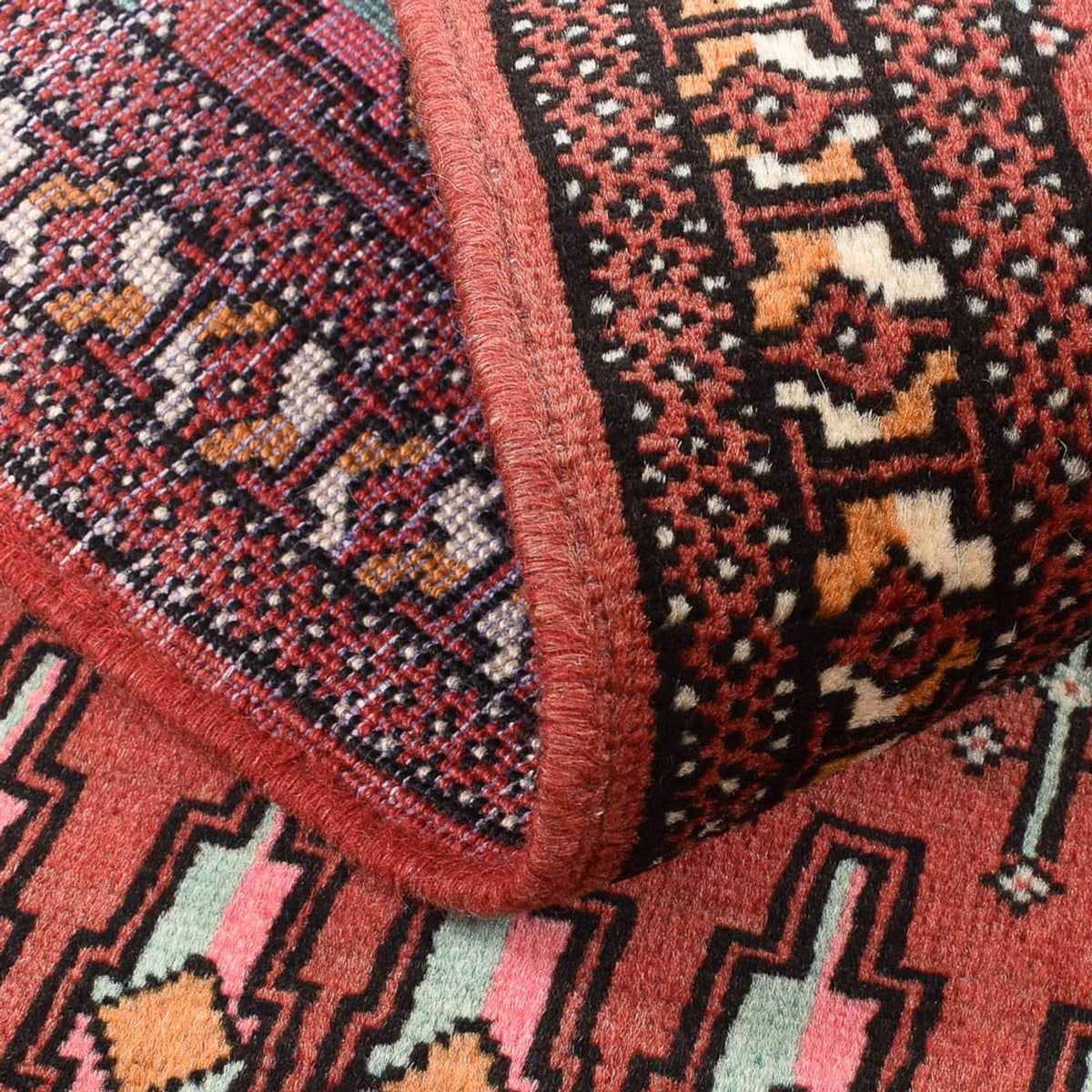 Turkaman Rug - 127 x 73 cm - red