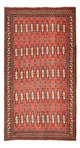 Turkaman Rug - 129 x 71 cm - red