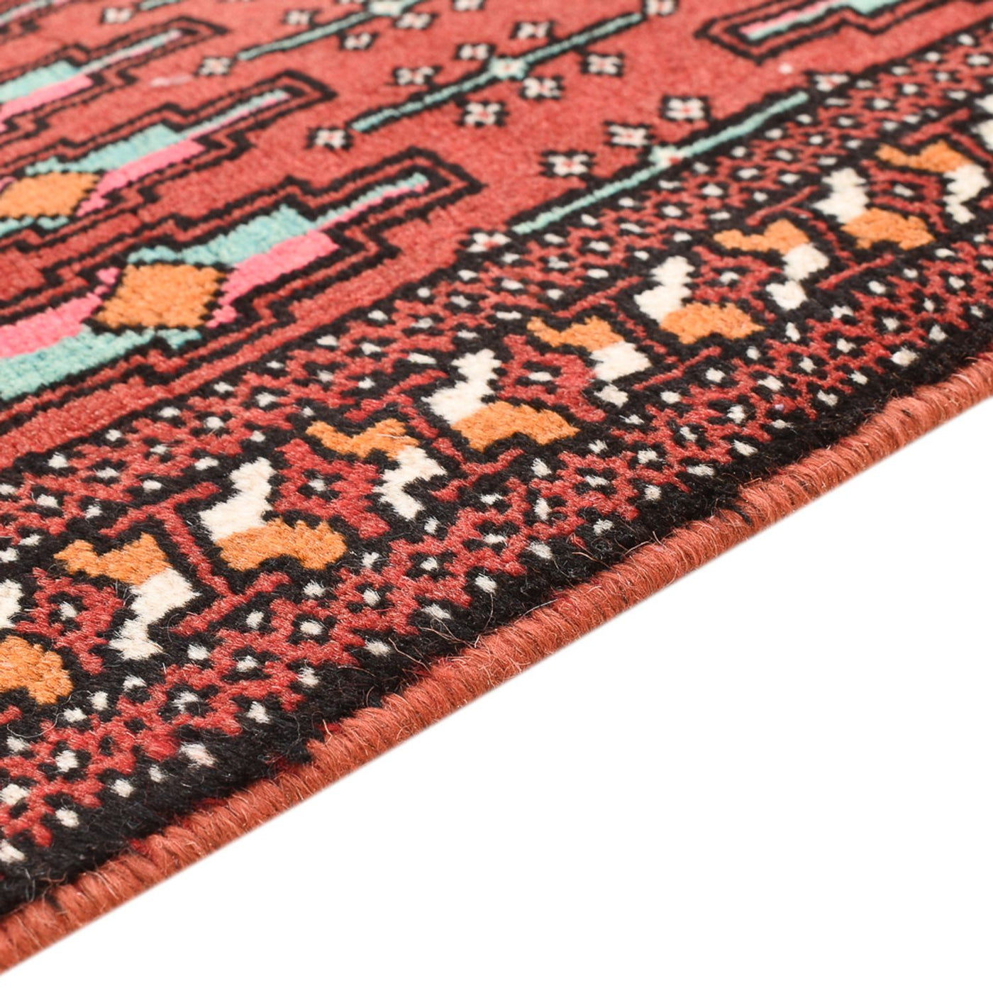 Turkaman Rug - 129 x 71 cm - red