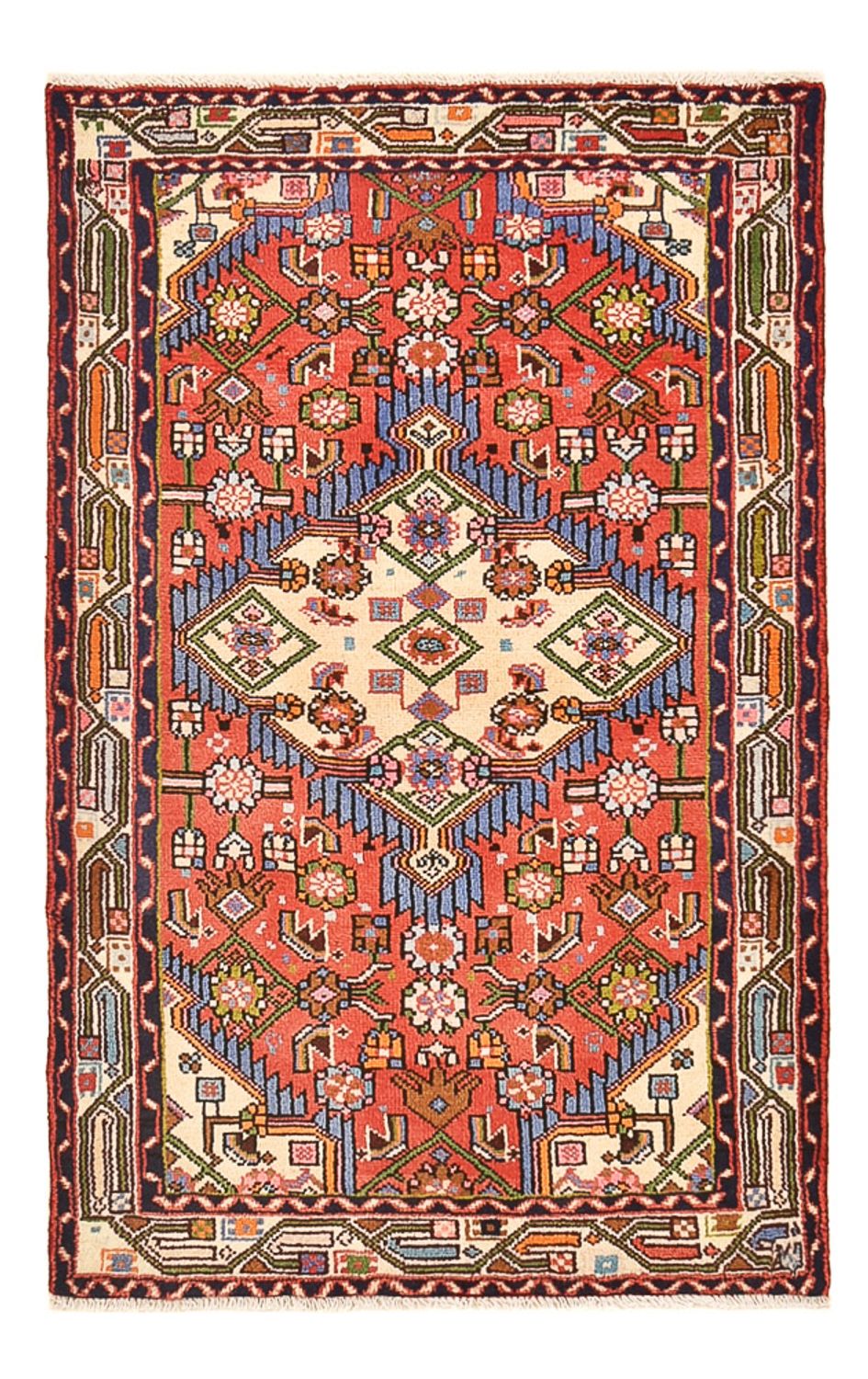 Perser Rug - Nomadic - 134 x 81 cm - red