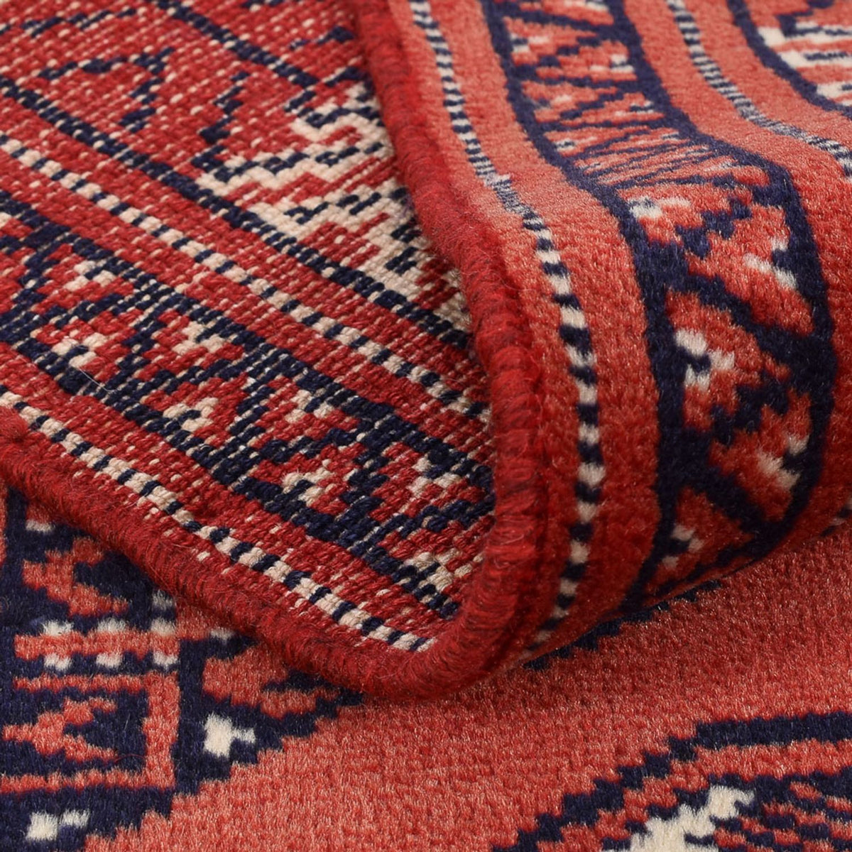 Runner Turkaman Rug - 291 x 73 cm - red