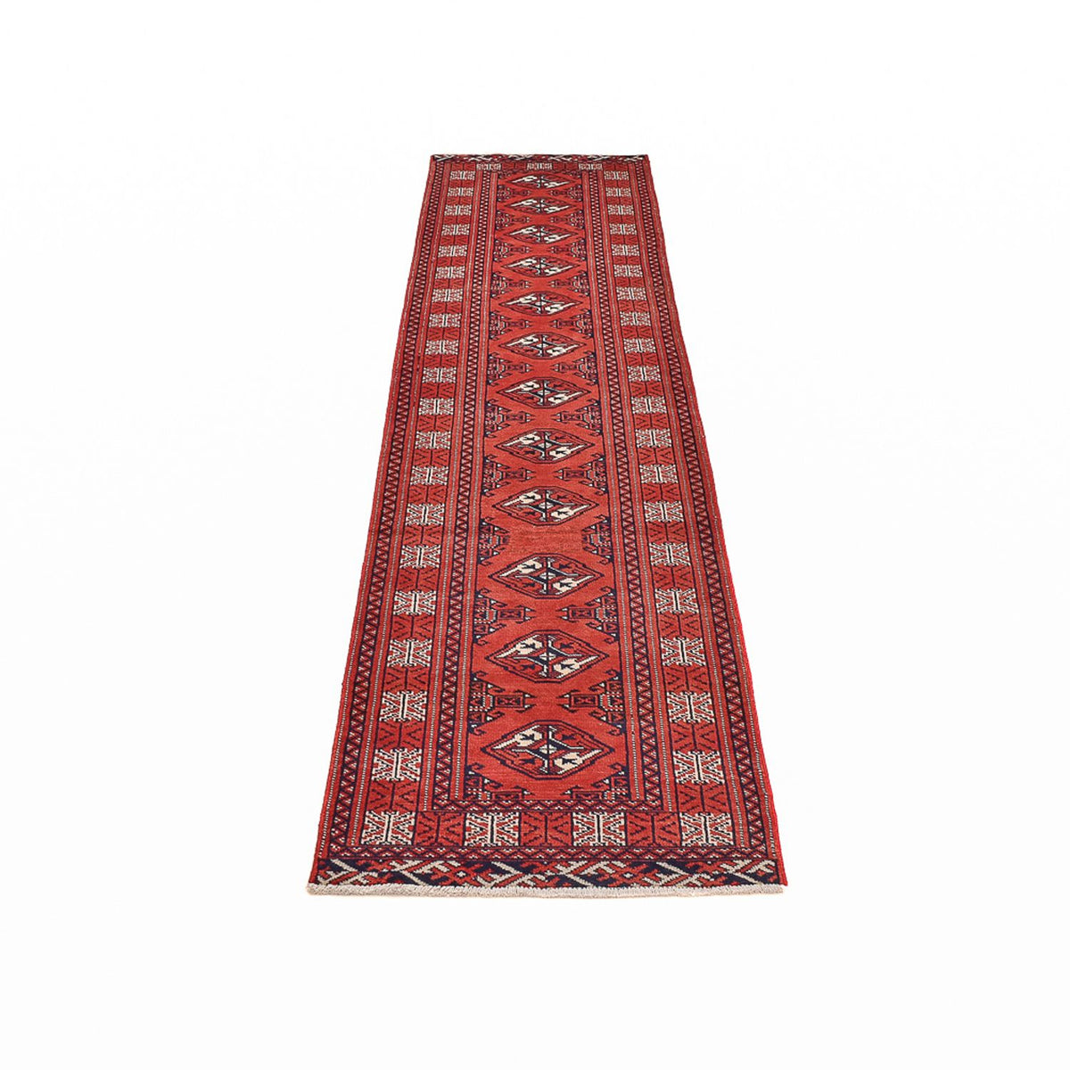 Runner Turkaman Rug - 291 x 73 cm - red
