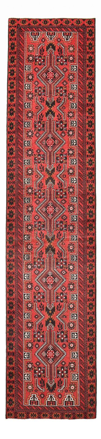Runner Belutsch Rug - 378 x 85 cm - red