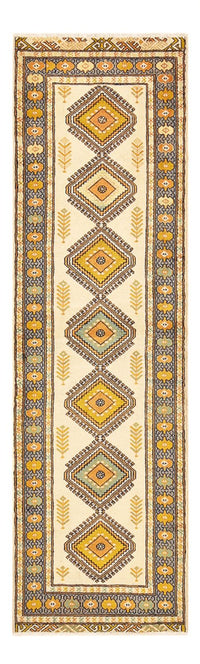 Runner Turkaman Rug - 215 x 65 cm - light green