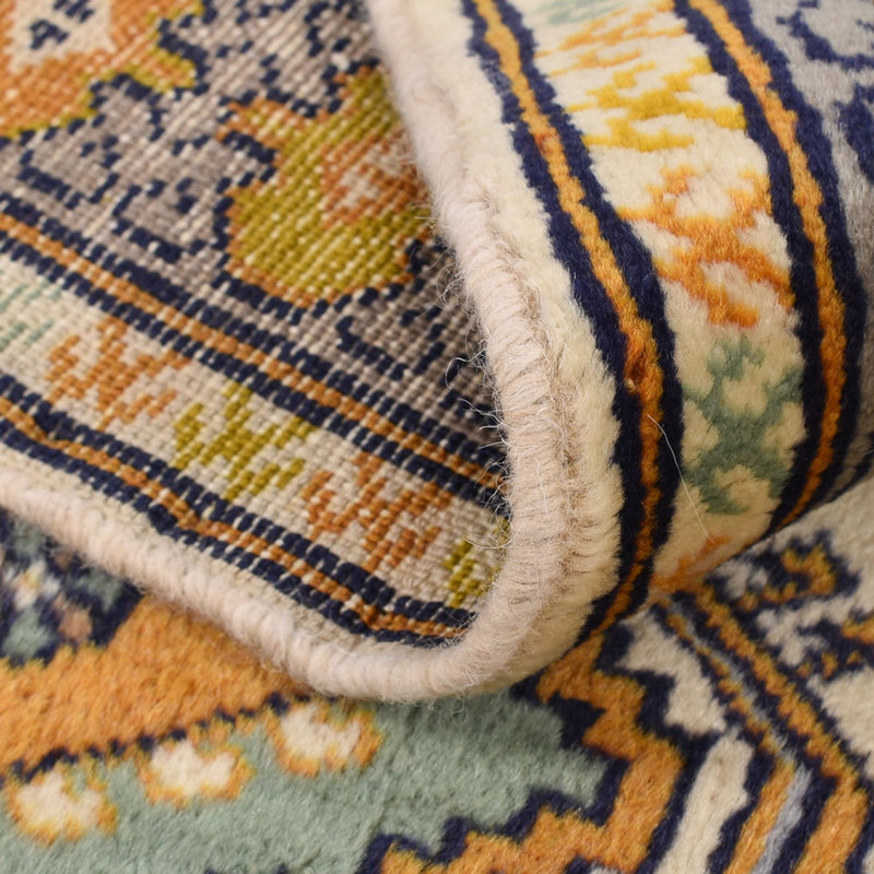 Runner Turkaman Rug - 215 x 65 cm - light green