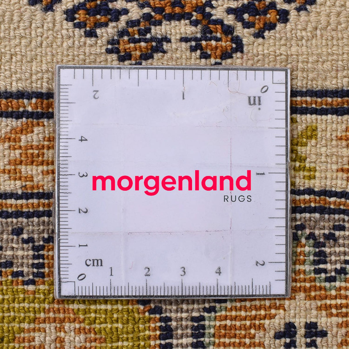 Runner Turkaman Rug - 215 x 65 cm - light green