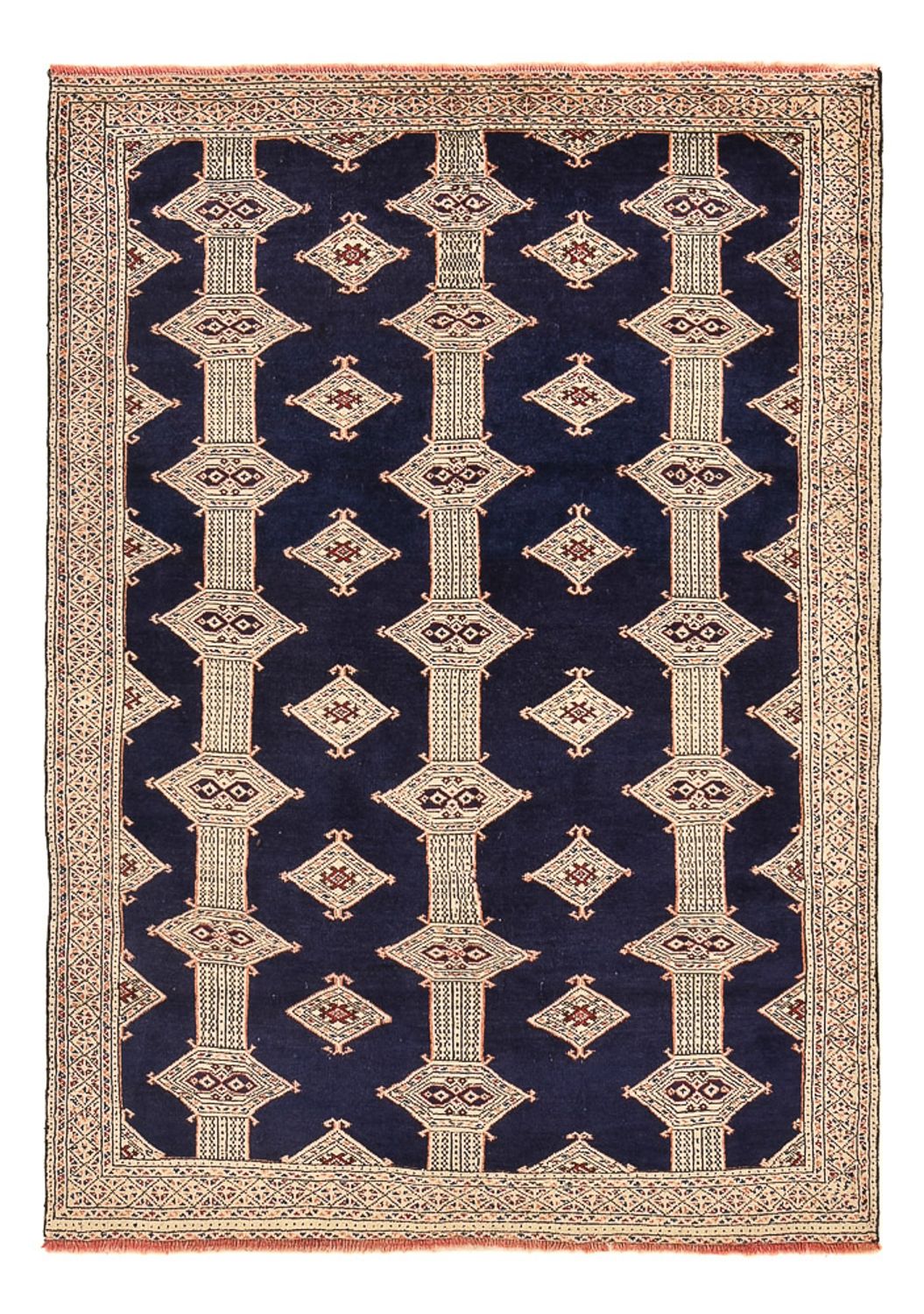 Turkaman Rug - 173 x 120 cm - dark blue