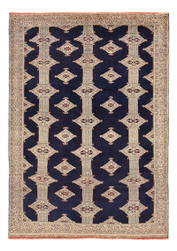 Turkaman Rug - 173 x 120 cm - dark blue