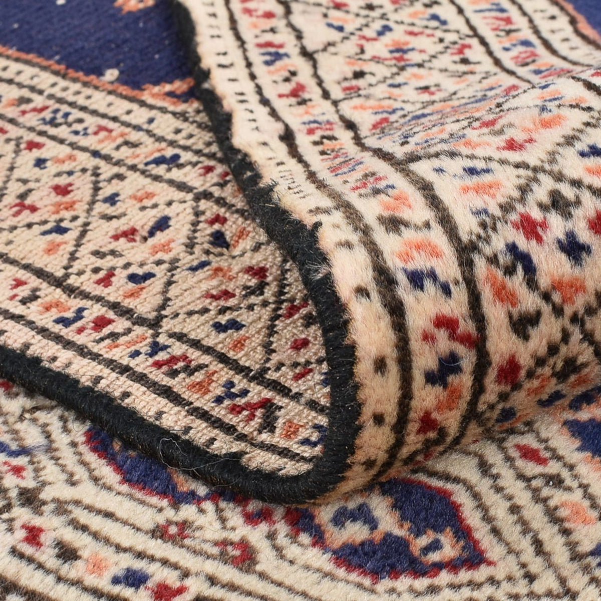 Turkaman Rug - 173 x 120 cm - dark blue