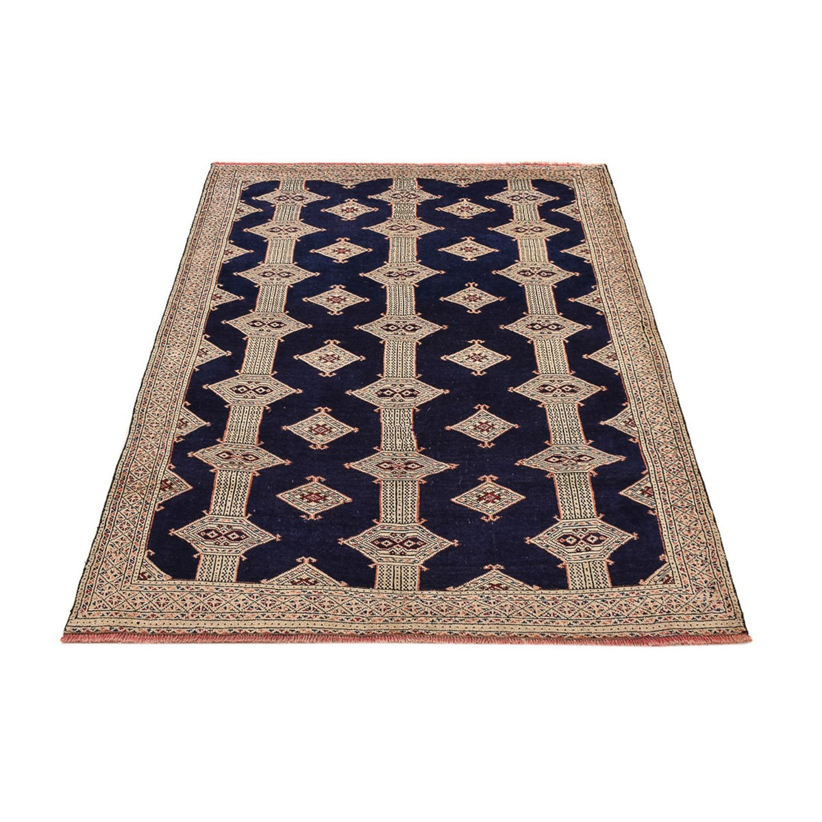 Turkaman Rug - 173 x 120 cm - dark blue