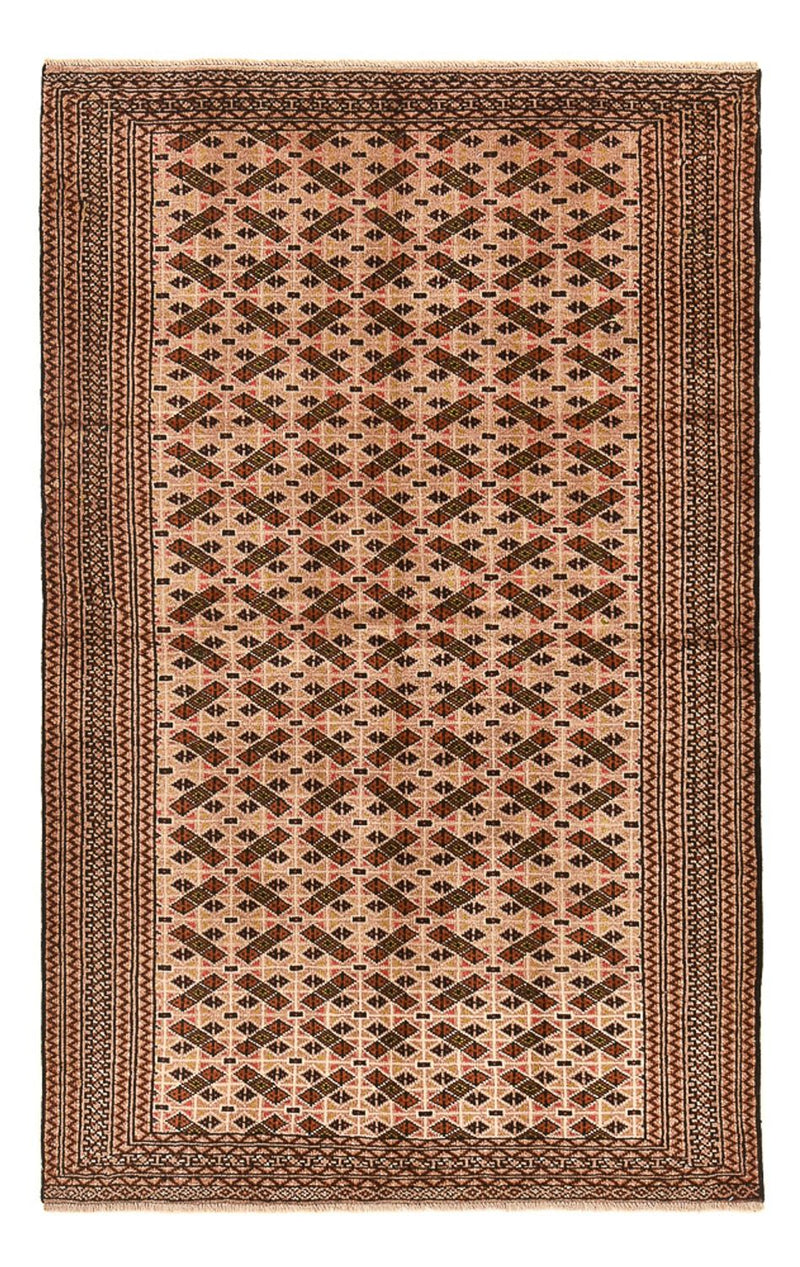 Turkaman Rug - 190 x 128 cm - light red
