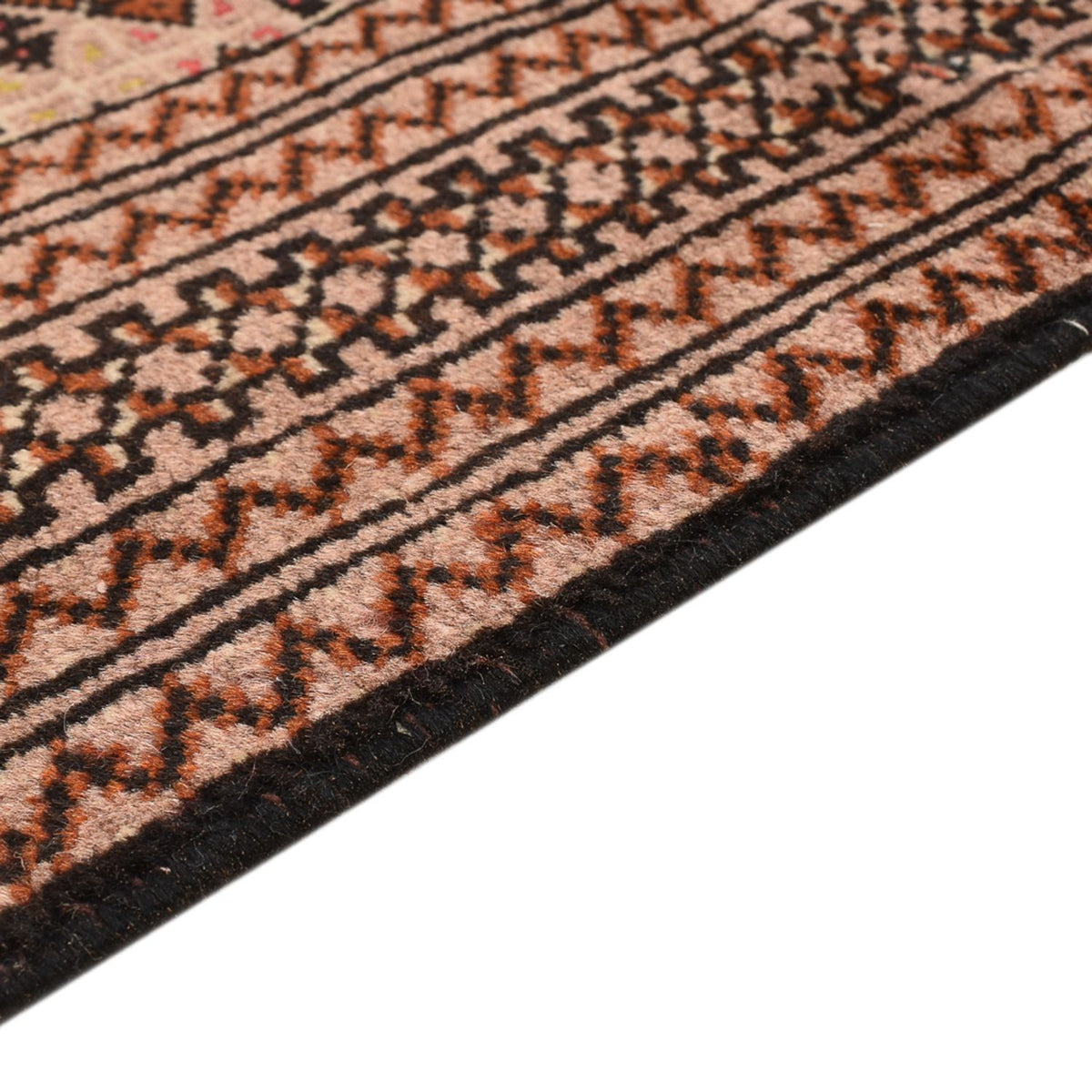 Turkaman Rug - 190 x 128 cm - light red