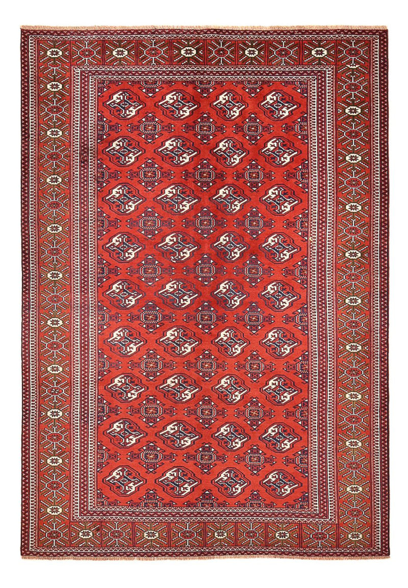 Turkaman Rug - 273 x 185 cm - red