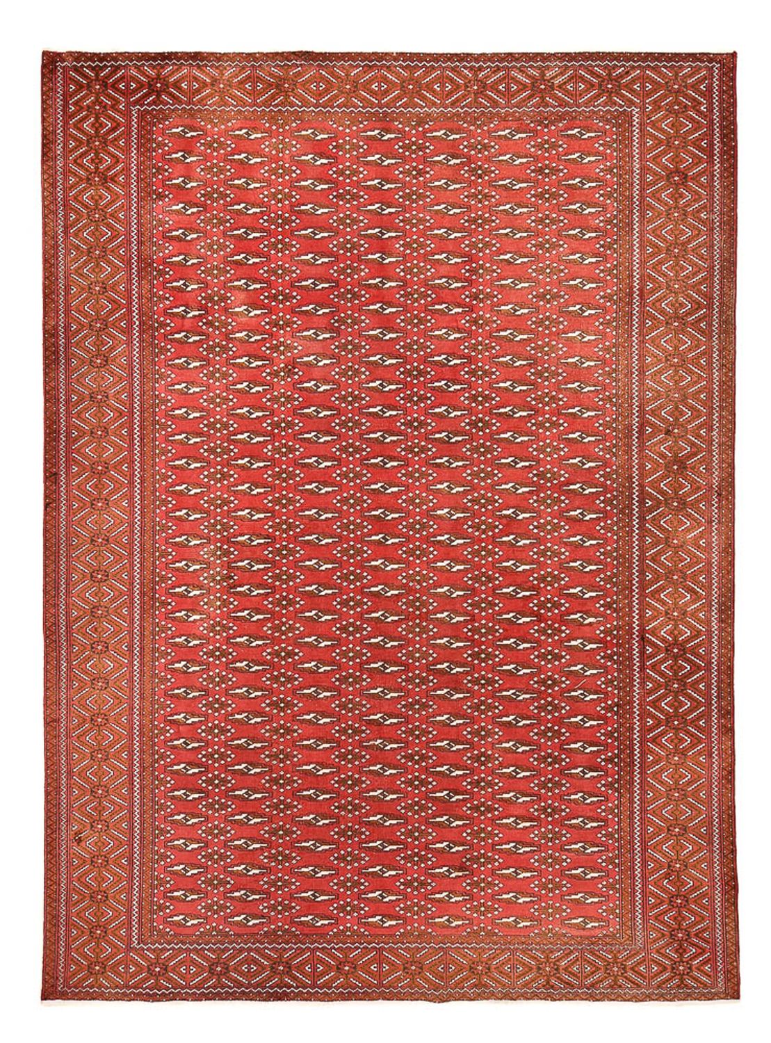 Turkaman Rug - 280 x 203 cm - light red