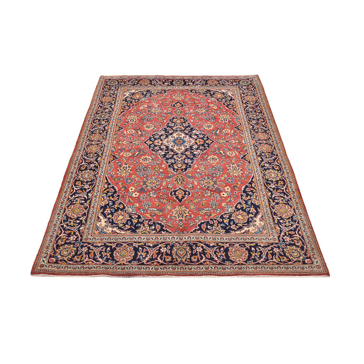 Perser Rug - Keshan - 205 x 141 cm - light red