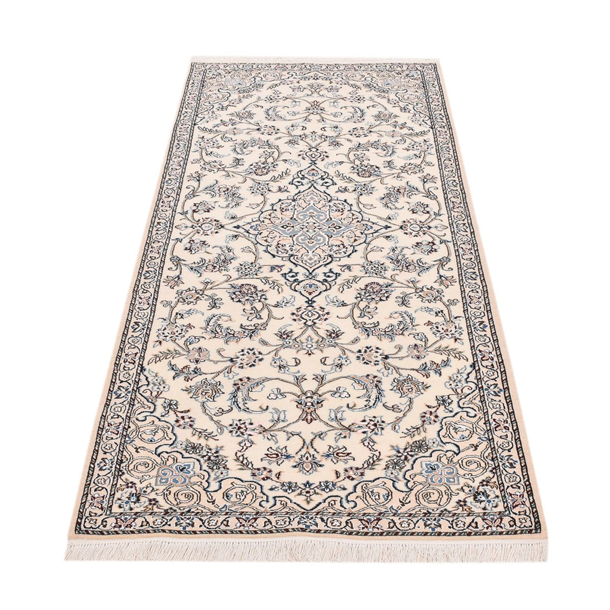 Runner Perser Rug - Nain - Royal - 220 x 91 cm - cream