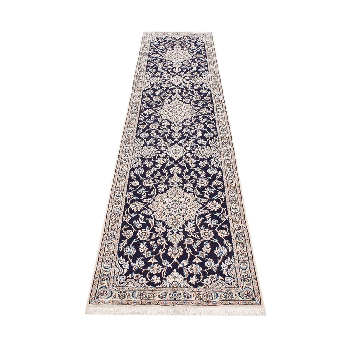 Runner Perser Rug - Nain - Royal - 315 x 69 cm - dark blue