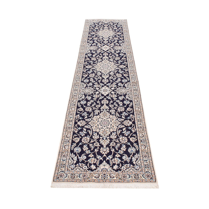 Runner Perser Rug - Nain - Royal - 315 x 69 cm - dark blue