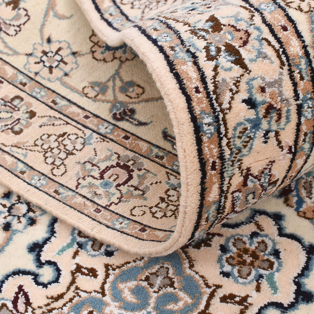 Runner Perser Rug - Nain - Royal - 278 x 91 cm - cream