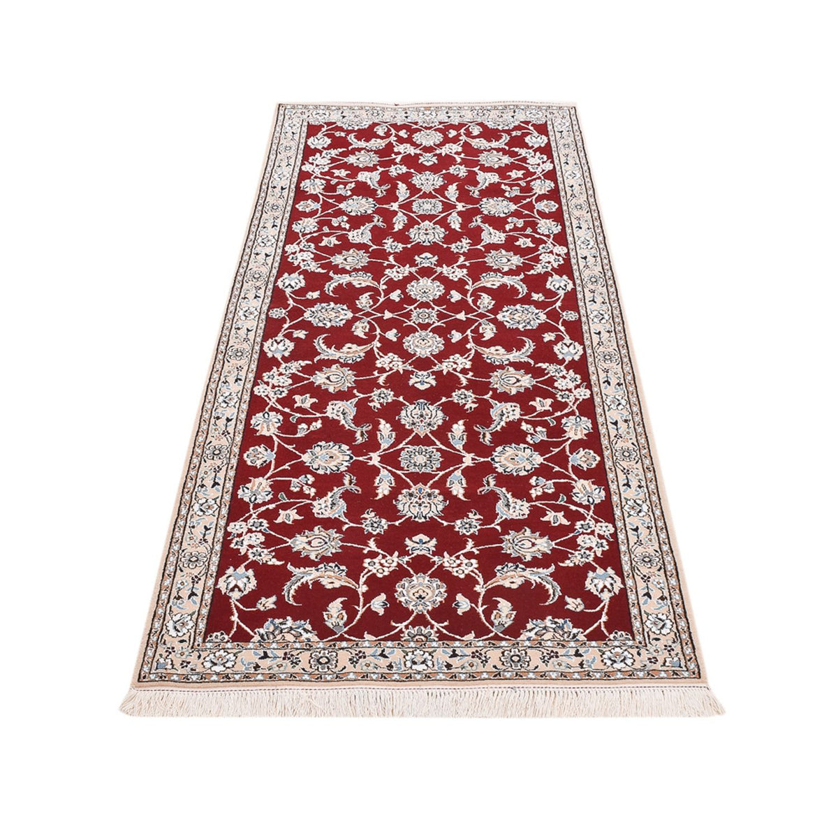 Runner Perser Rug - Nain - Royal - 215 x 90 cm - red
