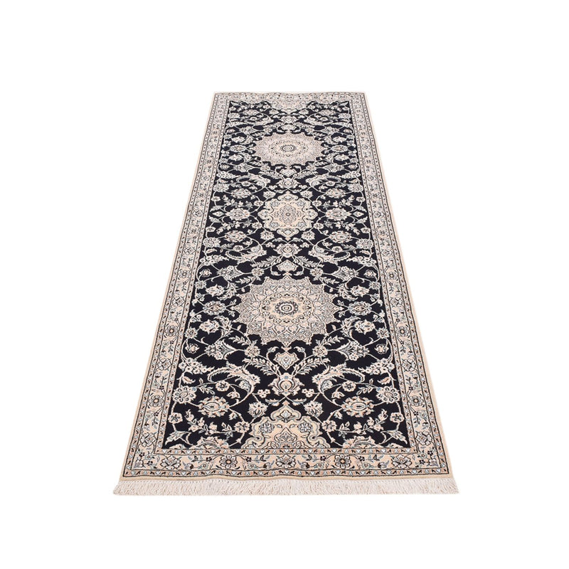 Runner Perser Rug - Nain - Royal - 275 x 90 cm - dark blue