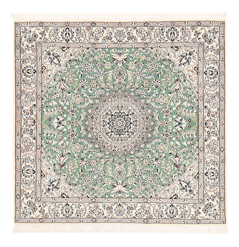 Perser Rug - Nain - Royal square  - 152 x 149 cm - light green
