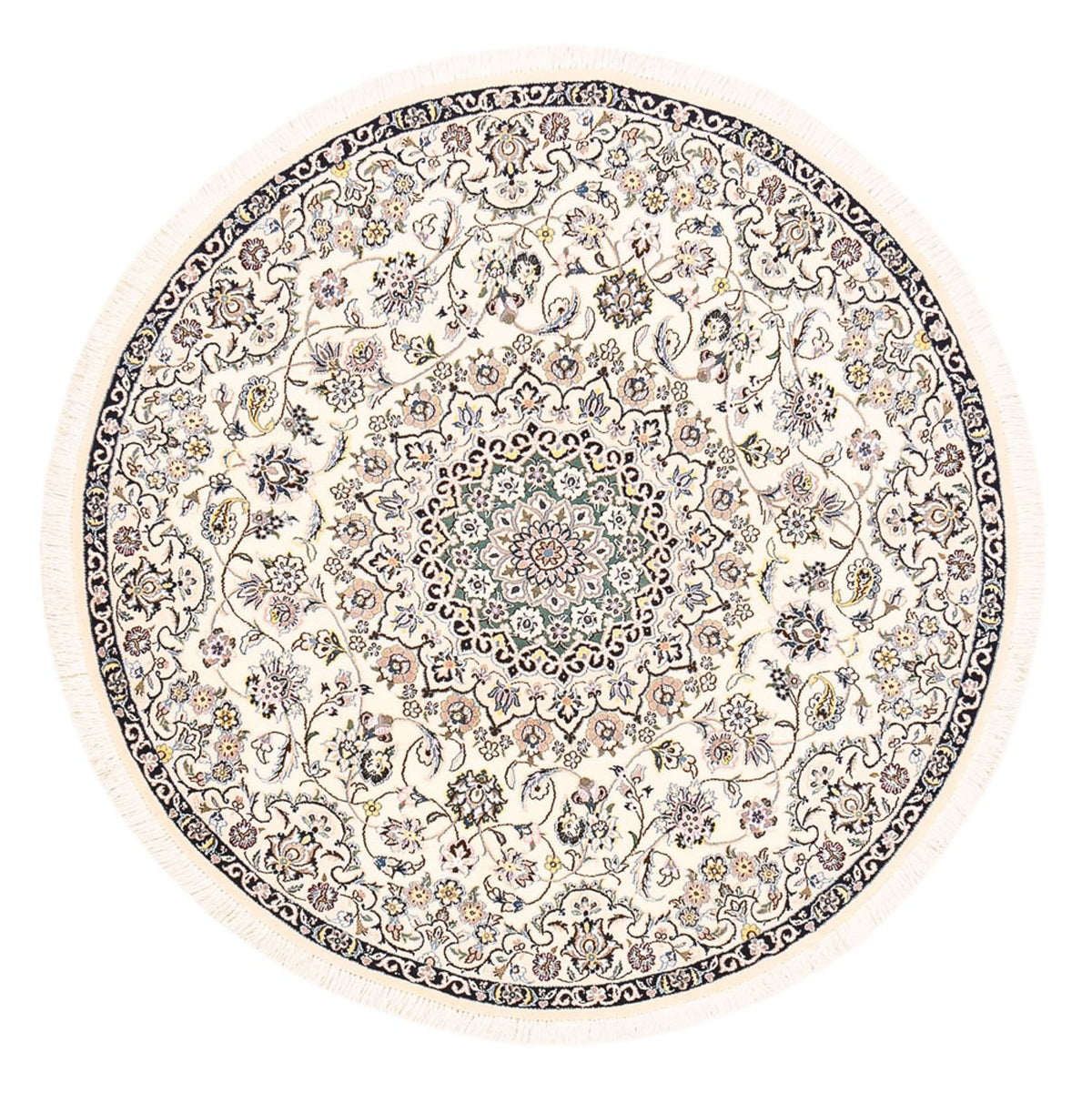 Perser Rug - Nain - Royal round  - 152 x 152 cm - cream