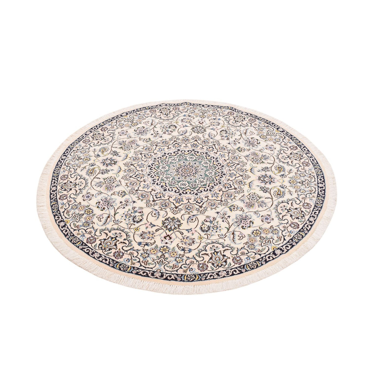 Perser Rug - Nain - Royal round  - 152 x 152 cm - cream