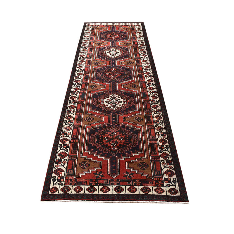 Runner Perser Rug - Nomadic - 313 x 100 cm - dark red