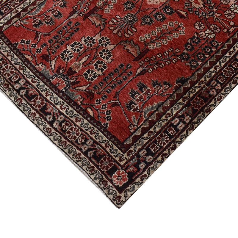 Runner Perser Rug - Tabriz - 398 x 110 cm - red
