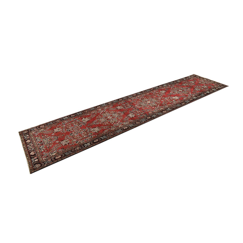 Runner Perser Rug - Tabriz - 433 x 95 cm - red