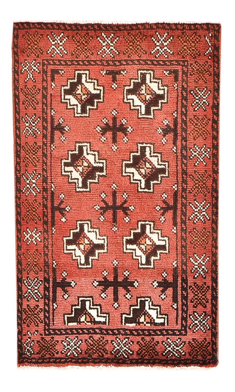 Turkaman Rug - 100 x 58 cm - light red