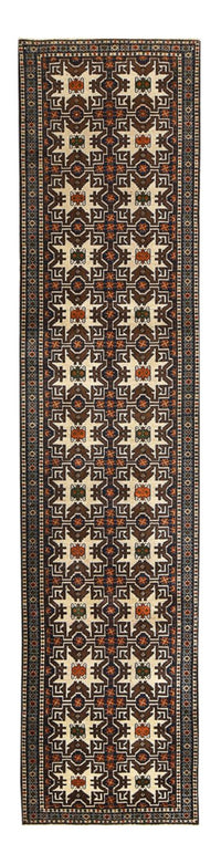 Runner Turkaman Rug - 366 x 79 cm - dark beige