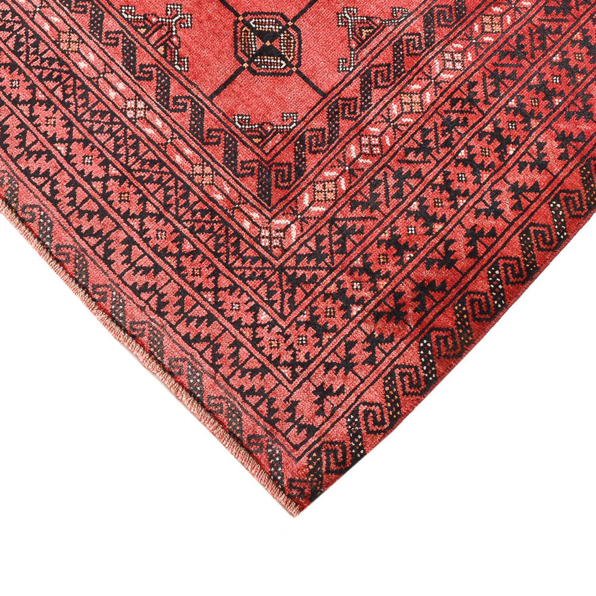 Turkaman Rug - 150 x 117 cm - red