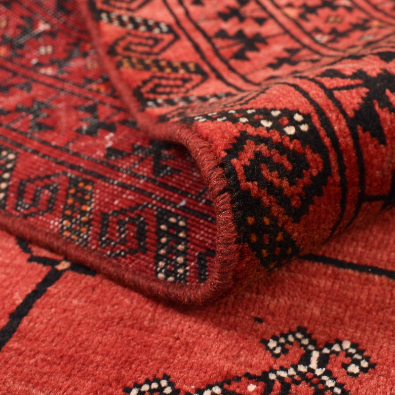 Turkaman Rug - 150 x 117 cm - red