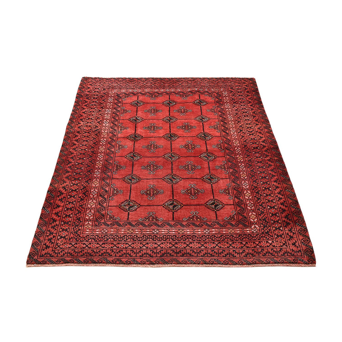Turkaman Rug - 150 x 117 cm - red