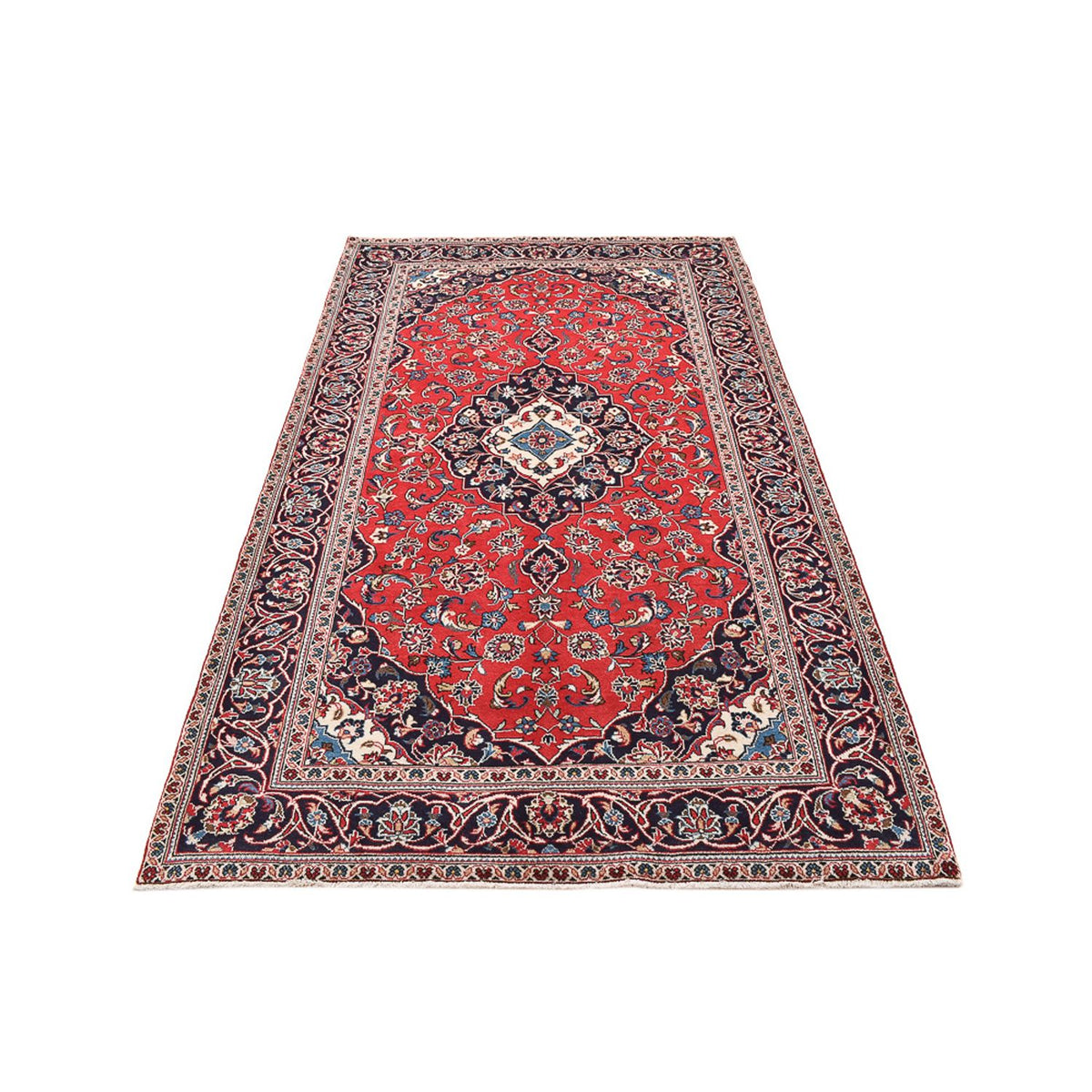 Perser Rug - Keshan - 253 x 144 cm - red
