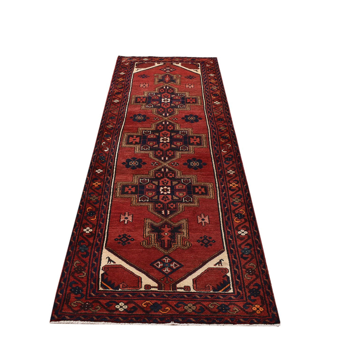 Runner Perser Rug - Bidjar - 298 x 102 cm - red