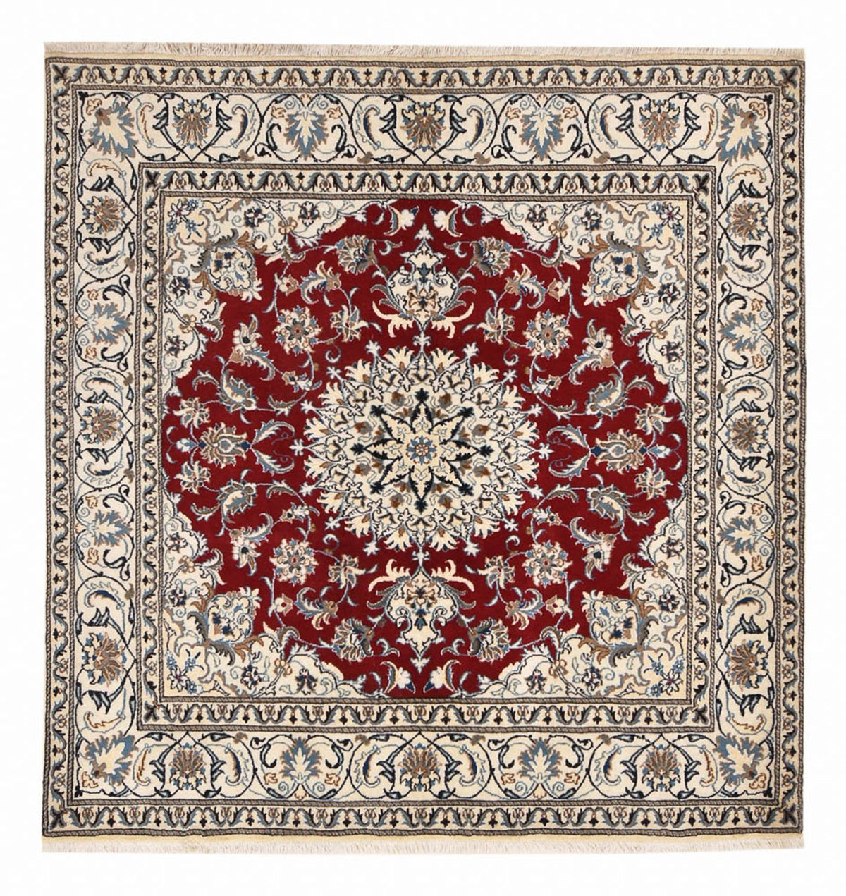 Perser Rug - Nain square  - 197 x 195 cm - red