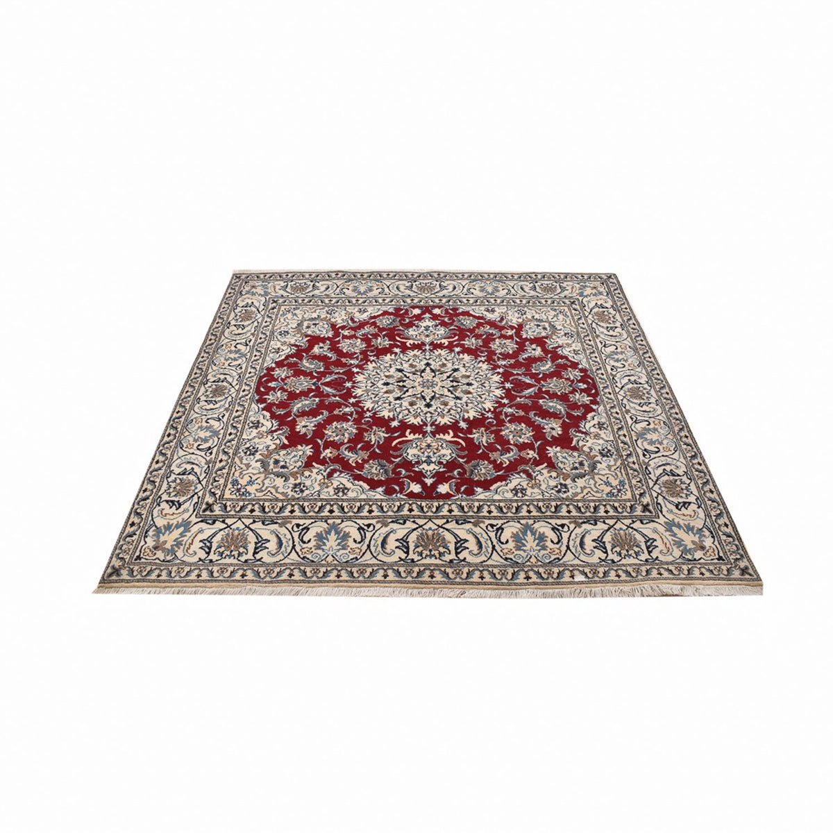 Perser Rug - Nain square  - 197 x 195 cm - red