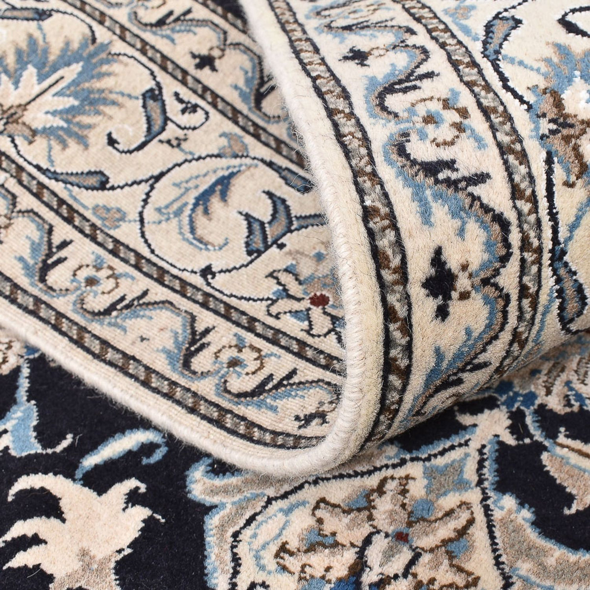 Perser Rug - Nain - 198 x 147 cm - dark blue