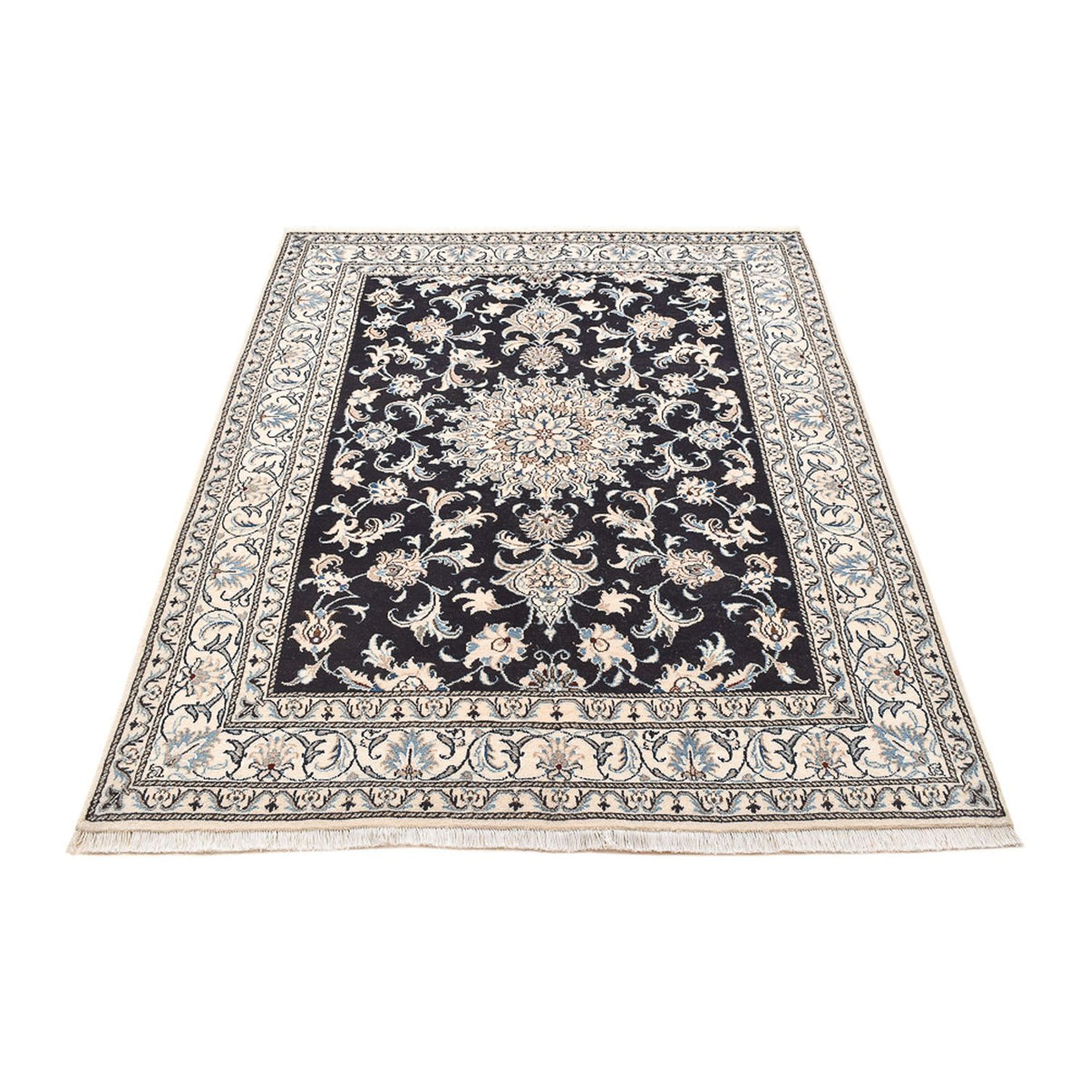 Perser Rug - Nain - 198 x 147 cm - dark blue